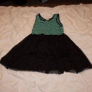 Knitworks Teal and Black Striped Dress
